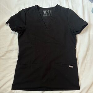 FIGS Black Women's Scrub Top (XXS)